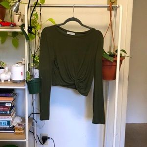 Green Gaze long sleeve shirt. SMALL